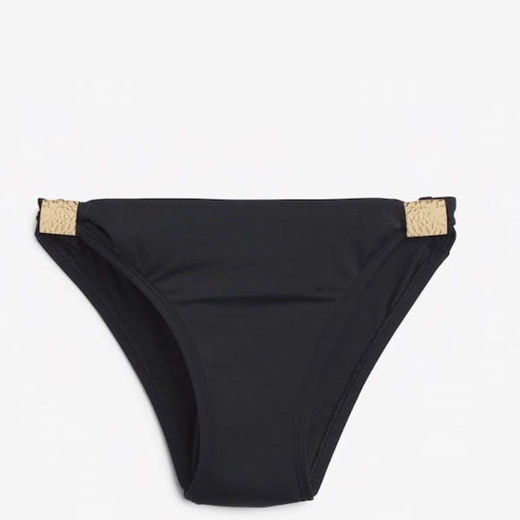 🆕 New WHBM Bikini Bottom Black Gold Swim - Picture 2 of 5